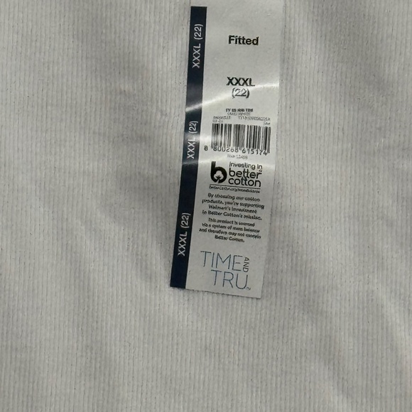 3 woman white shirt brand time and tru sizes 20 & 22 with tag - Picture 3 of 8